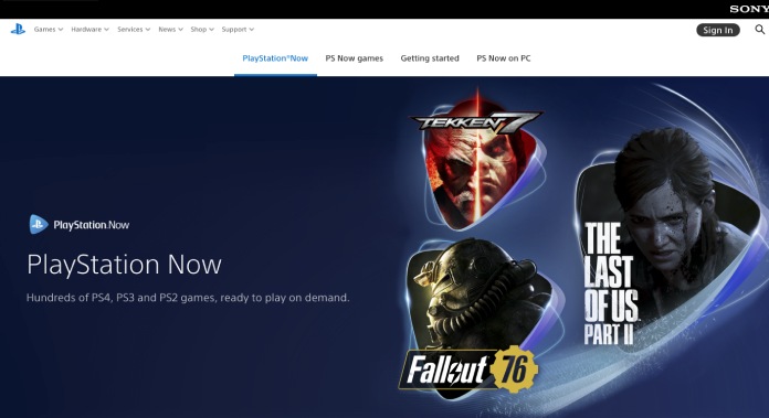 Servicios streaming: Playstation Now