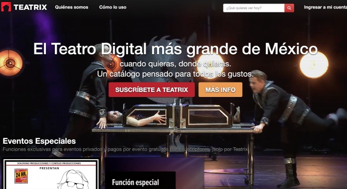 Servicios streaming: Teatrix