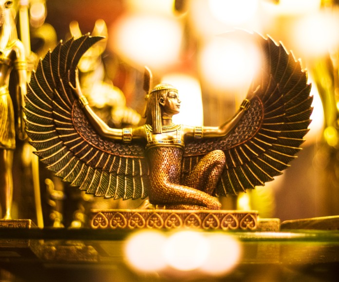 Estatuilla de un símbolo egipcio.
