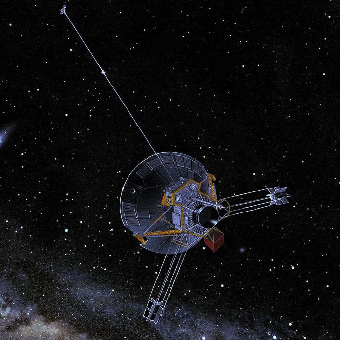 Modelo artístico de Pioneer 10.