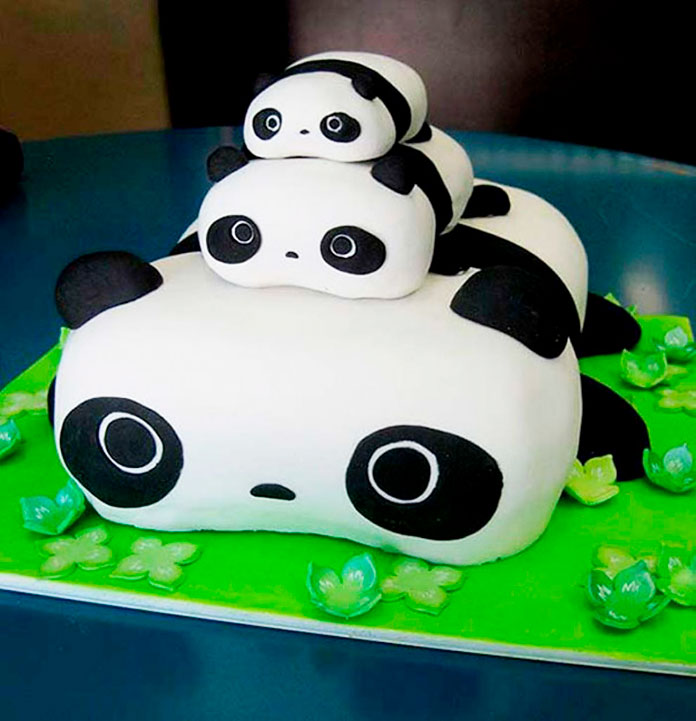 Tarta de osos panda