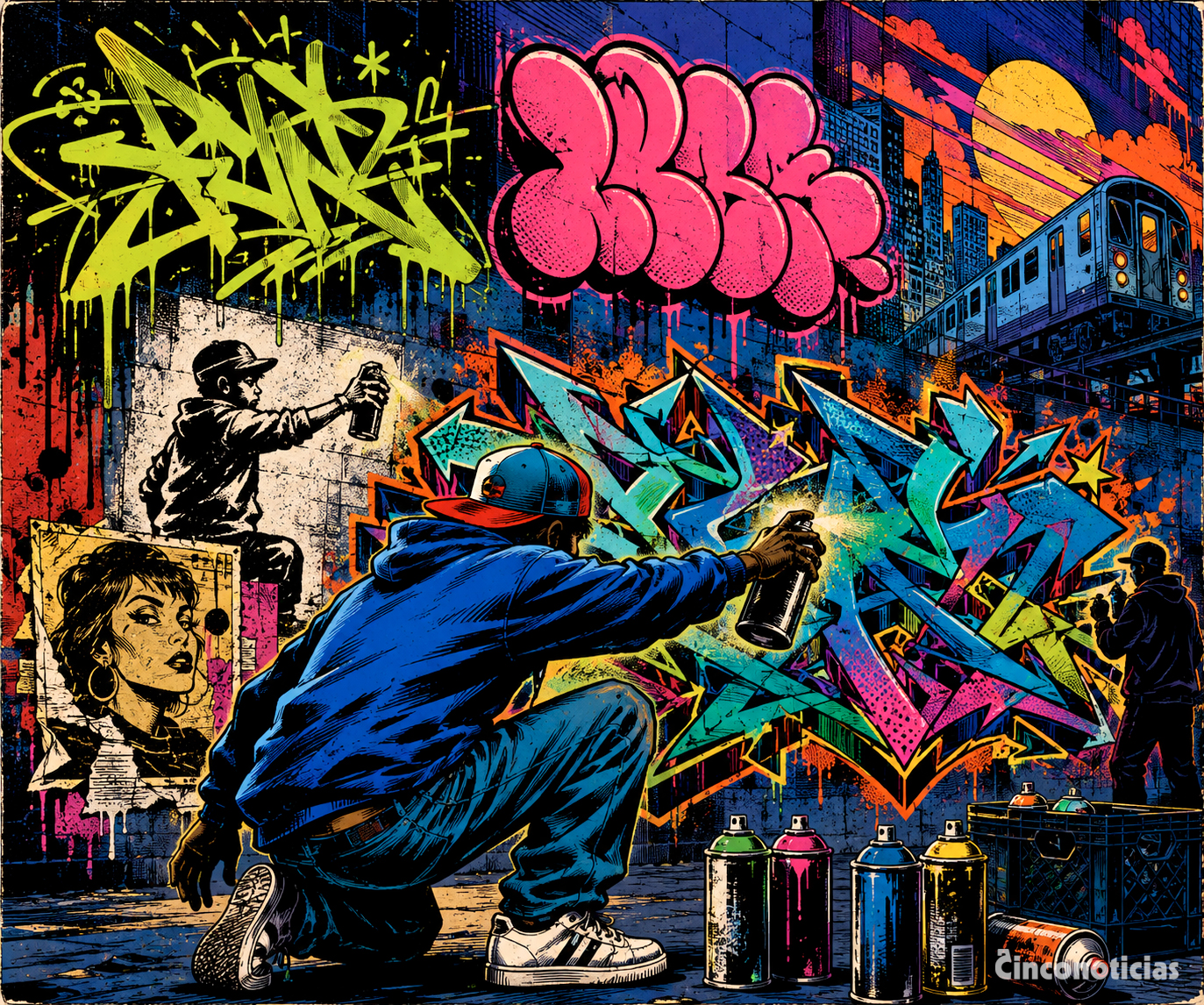 Técnicas del graffiti: materiales, características y ejemplos visuales de los diferentes estilos de graffiti