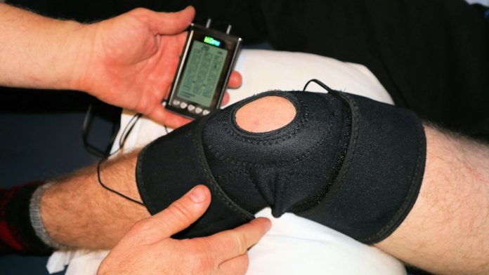 Terapia de rehabilitación en la rodilla