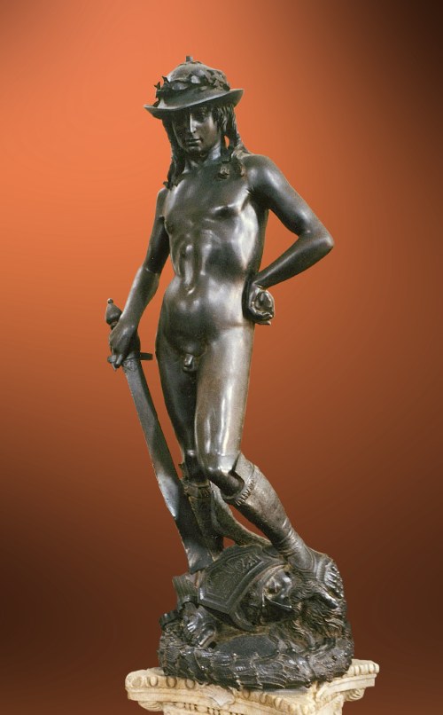 Tipos de esculturas - David de Donatello - Escultura fundida
