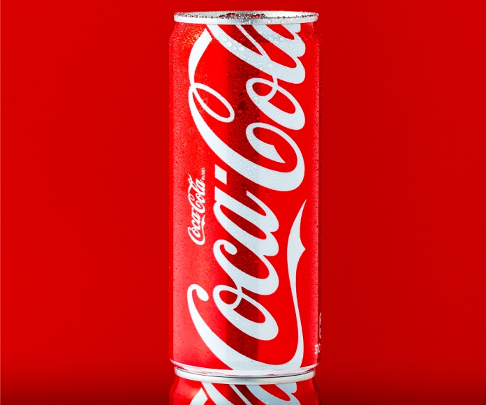 Lata de aluminio de Coca-Cola.