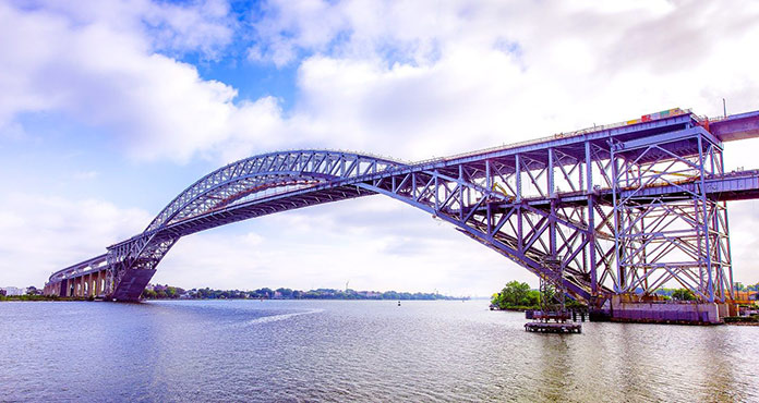 Tipos de puentes: puentes de arco - Puente de Bayonne