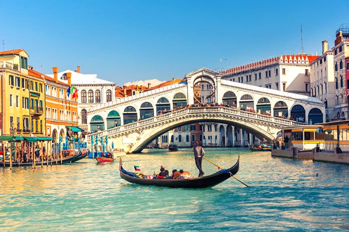 Tipos de puentes: puentes de arco bajo tablero - Puente de Rialto