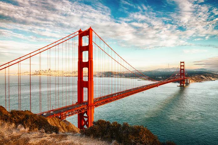 Tipos de puentes: puentes colgantes - Golden Gate