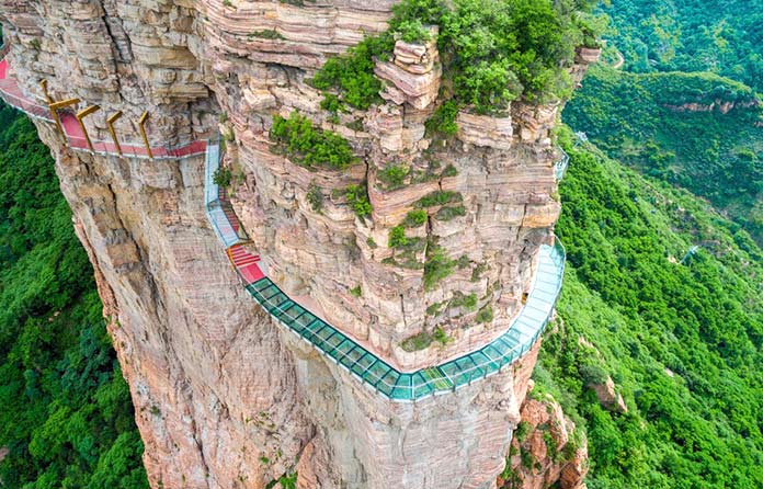 Tipos de puentes: East Taihang Glasswalk