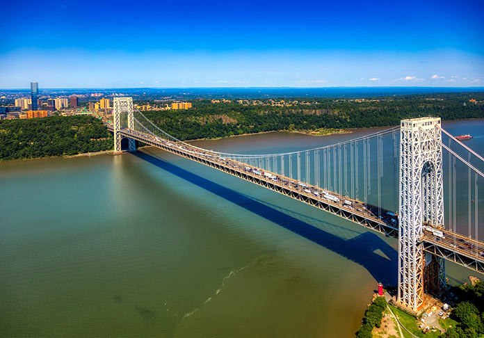 Tipos de puentes: puentes metálicos - Puente George Washington