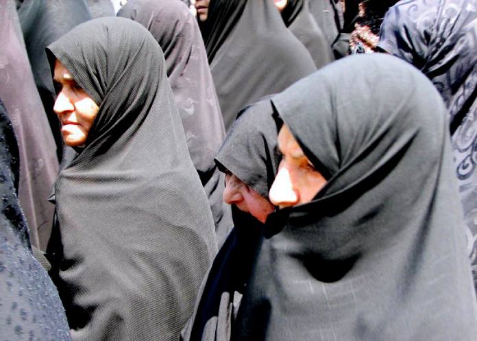 Mujeres islámicas con su hijab.