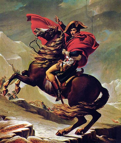 Tipos de retratos - Retrato alegórico - Napoleón cruzando los Alpes - Jacques-Louis David