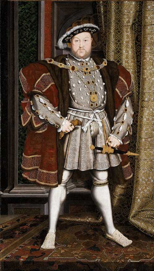 Tipos de retratos - Retrato de plano entero - Retrato del rey Enrique VIII