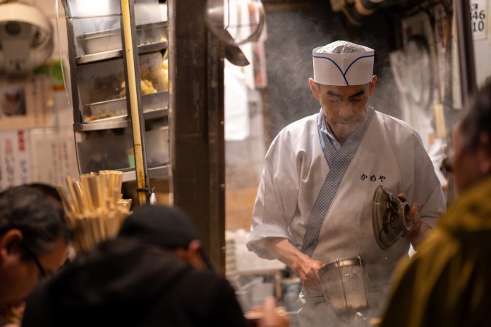 Tradiciones de Asia: chef japonés