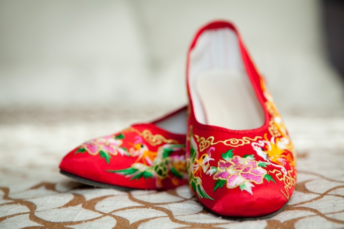 Tradiciones de Asia: zapatos chinos de mujer