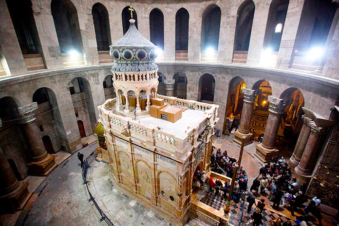 Interior de la Iglesia del Santo Sepulcro