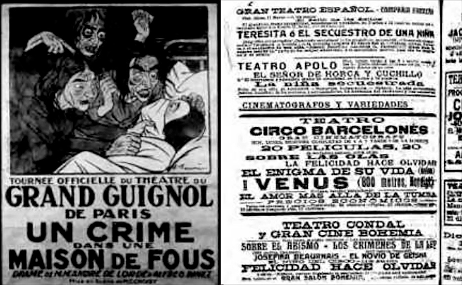 Anuncio en prensa de las obras teatrales relacionadas con el secuestro de Teresita Guitart