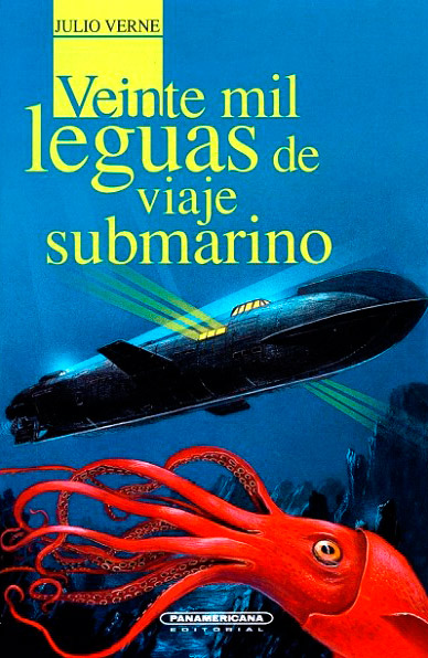 Portada de "Veinte mil leguas de viaje submarino"