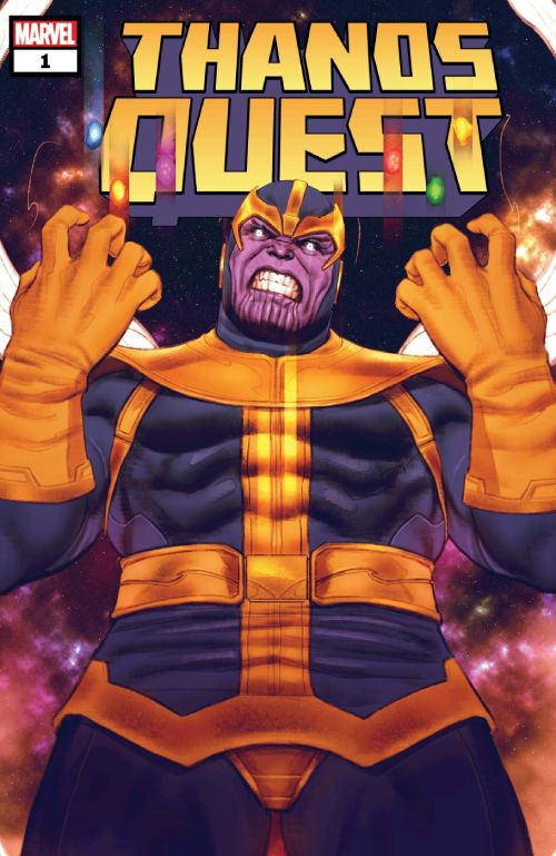 Portada del cómic de Thanos de Marvel.