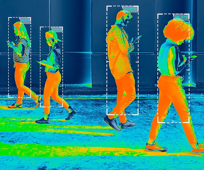 Imagen de un dispositivo de visión térmica