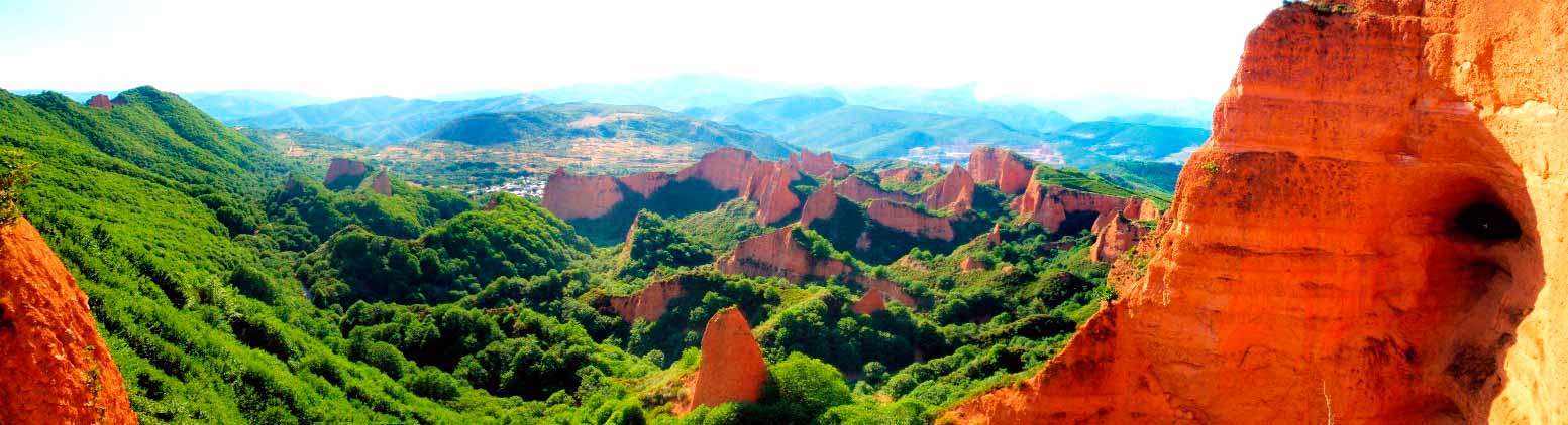 Las médulas desde el mirador de Orellán